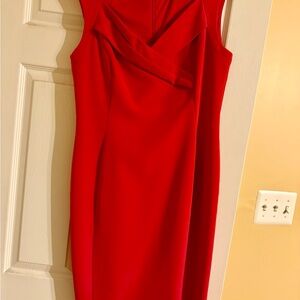 Elegant Red Sleeveless Dress